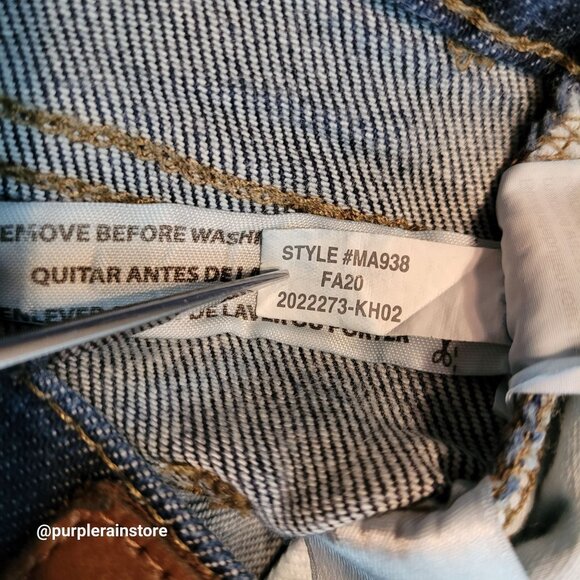 Madewell Jeans 28 Skinny 9" Mid Rise Woodland Wash MA938 Tummy Control Stretch - Picture 7 of 13